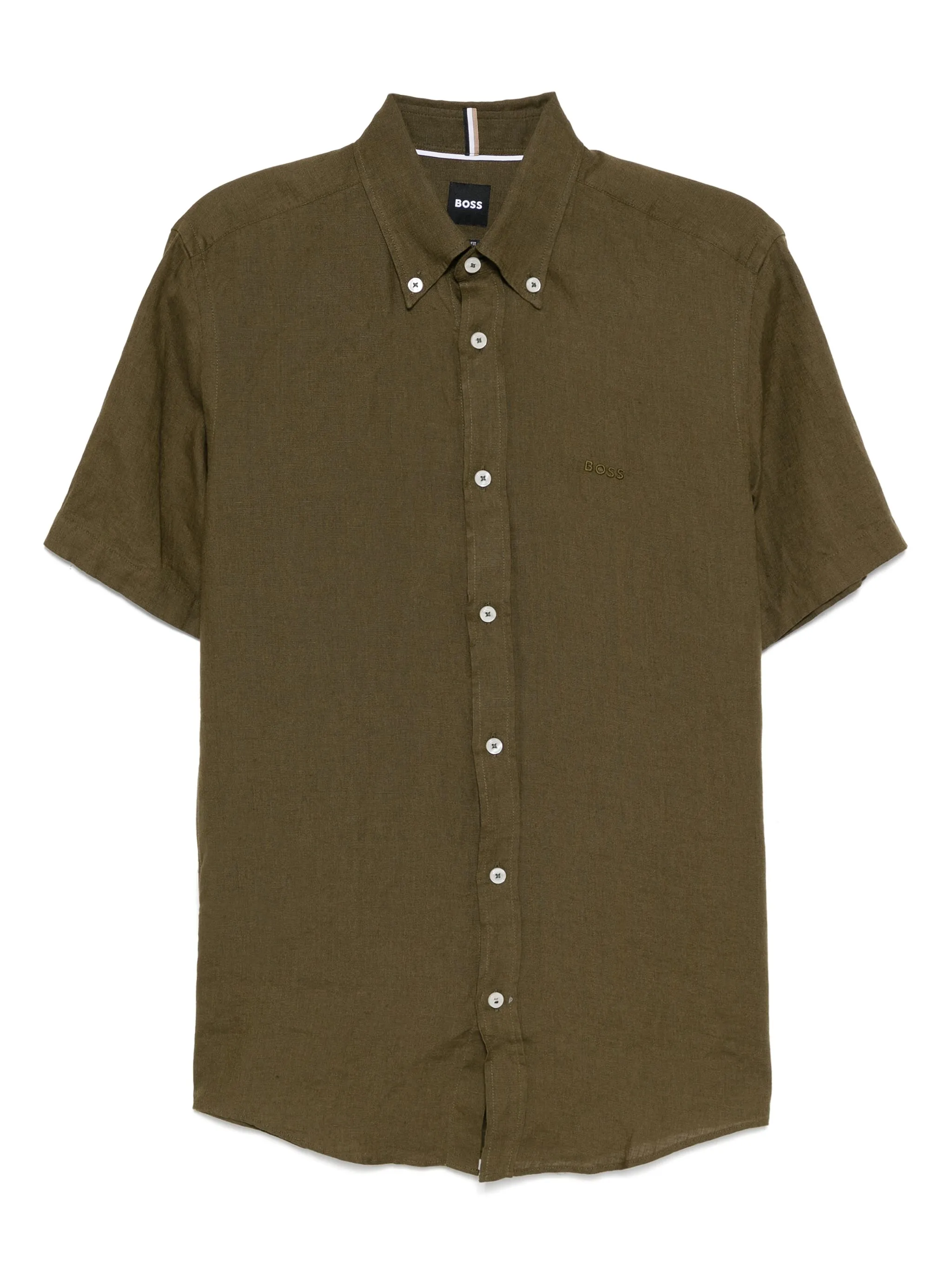Рубашка с вышитым логотипом Boss, зеленый
Рубашка с вышитым логотипом Boss, зеленый