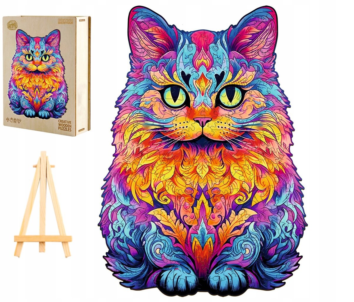 Большой Деревянный Пазл 280 Деталей Кошка В Деревянной Коробке Pasjo24
Большой Деревянный Пазл 280 Деталей Кошка В Деревянной Коробке Pasjo24