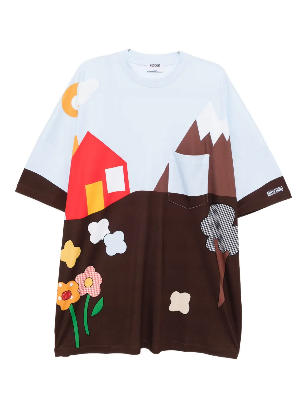 Платье с графичным принтом Moschino, синий
Платье с графичным принтом Moschino, синий