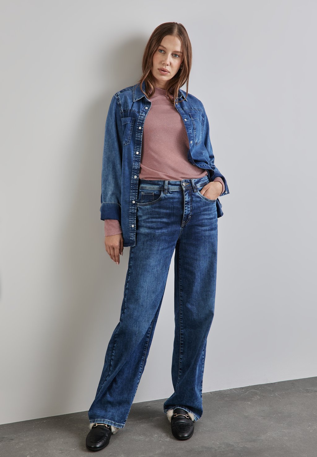 Топ с длинными рукавами TURTLENECK Street One, светло-розовый 
Топ с длинными рукавами TURTLENECK Street One, светло-розовый