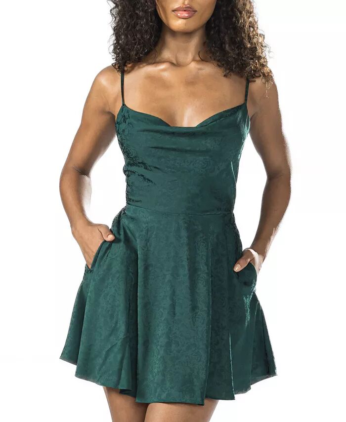 Атласное платье-футболка со шнуровкой и расклешенным кроем для юниоров B Darlin, зеленый
Атласное платье-футболка со шнуровкой и расклешенным кроем для юниоров B Darlin, зеленый