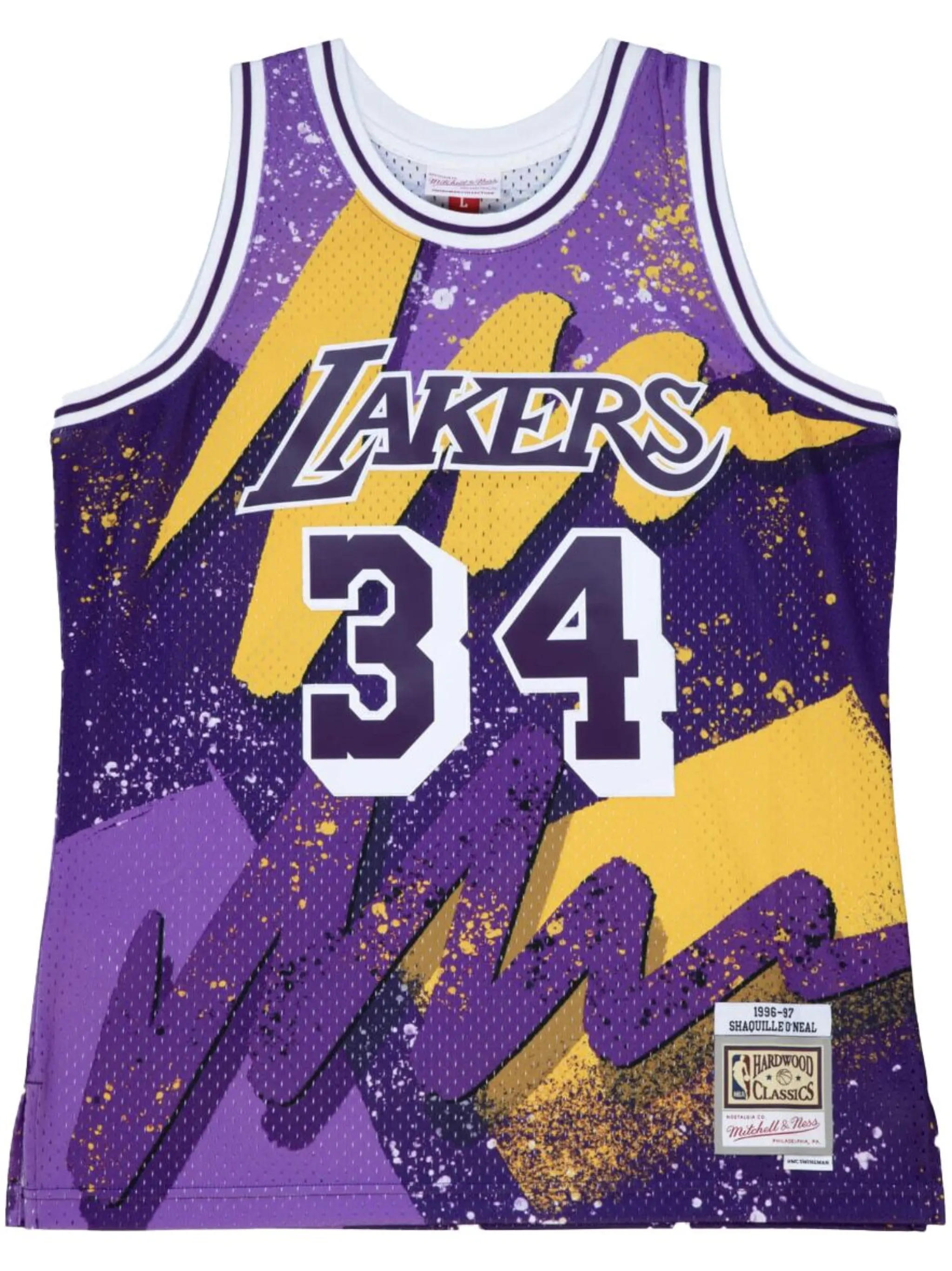 Топ NBA LA Lakers 96 Shaquille ONeal Hyper Hoops Swingman Mitchell & Ness, фиолетовый
Топ NBA LA Lakers 96 Shaquille ONeal Hyper Hoops Swingman Mitchell & Ness, фиолетовый