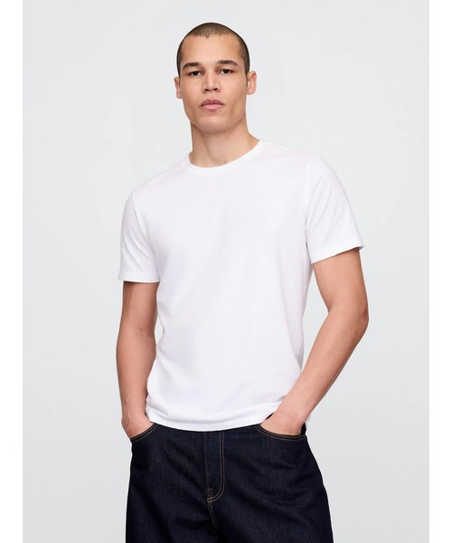 Футболка с круглым вырезом и короткими рукавами из джерси GAP, белый
Футболка с круглым вырезом и короткими рукавами из джерси GAP, белый