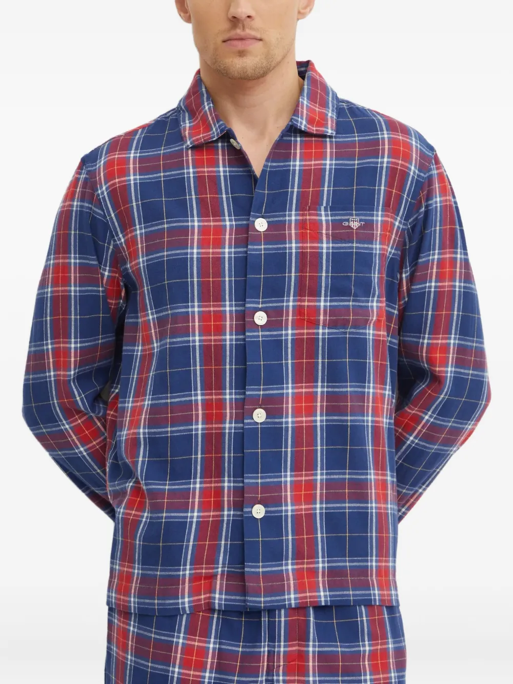 Пижама в клетку Gant, синий
Пижама в клетку Gant, синий