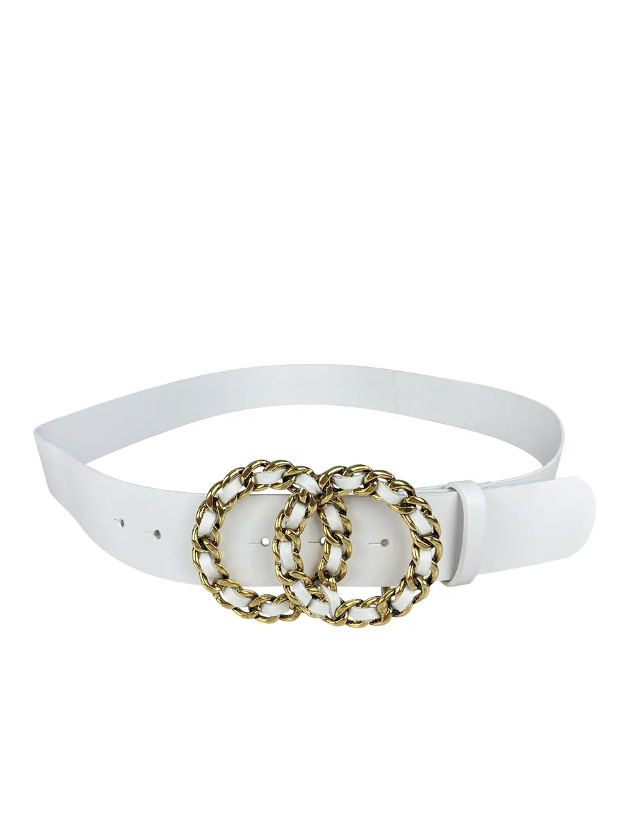 COLLEZIONE ALESSANDRO кожаный ремень "Kira", с декоративной застежкой, белый
COLLEZIONE ALESSANDRO кожаный ремень "Kira", с декоративной застежкой, белый