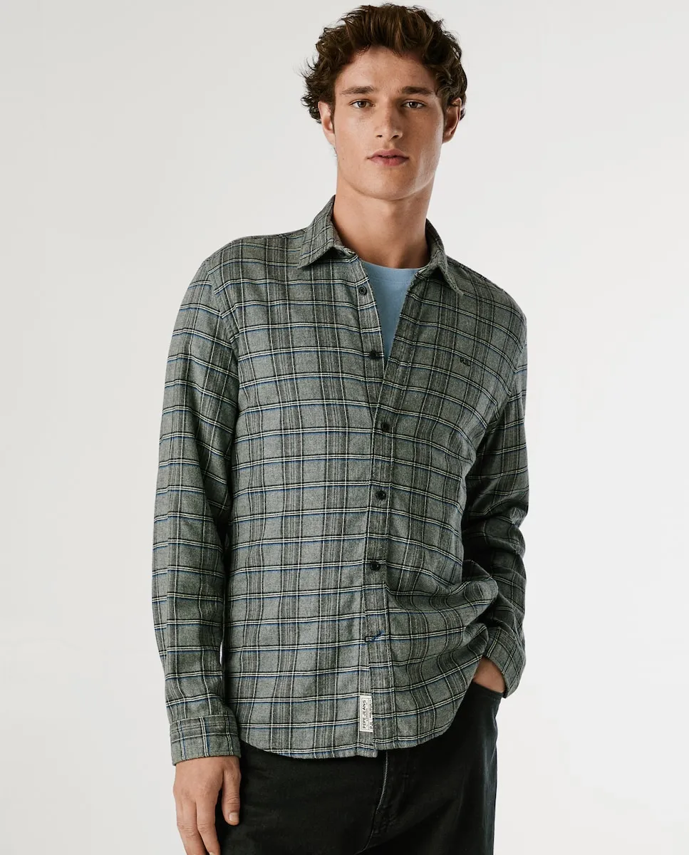 Мужская рубашка стандартного кроя с клетчатым рисунком Pepe Jeans, серый
Мужская рубашка стандартного кроя с клетчатым рисунком Pepe Jeans, серый