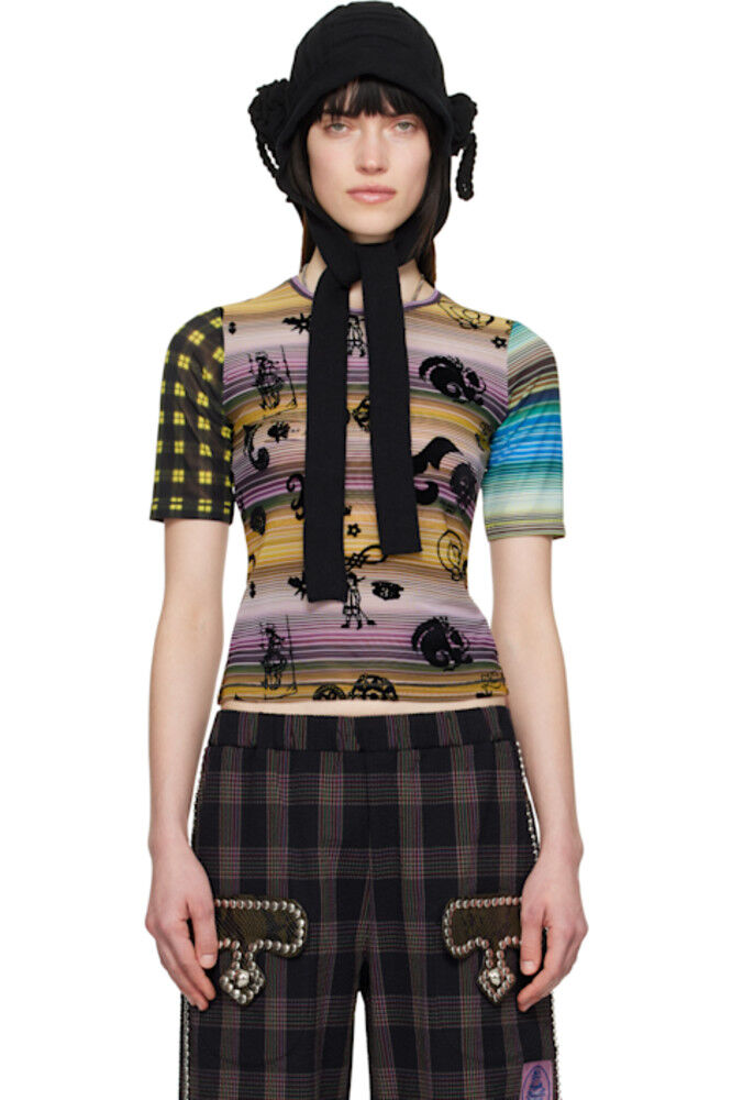 Разноцветная футболка Duke с короткими рукавами и сеткой Chopova Lowena
Разноцветная футболка Duke с короткими рукавами и сеткой Chopova Lowena