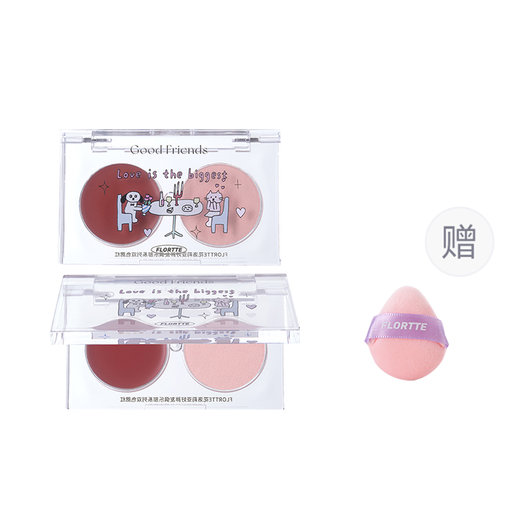 Крем-корректор для лица универсальный двухтоновый blush из коллекции Good Fatty Friends Club легко растушевывается и выравнивает тон кожи FLORTTE
Крем-корректор для лица универсальный двухтоновый blush из коллекции Good Fatty Friends Club легко растушевывается и выравнивает тон кожи FLORTTE