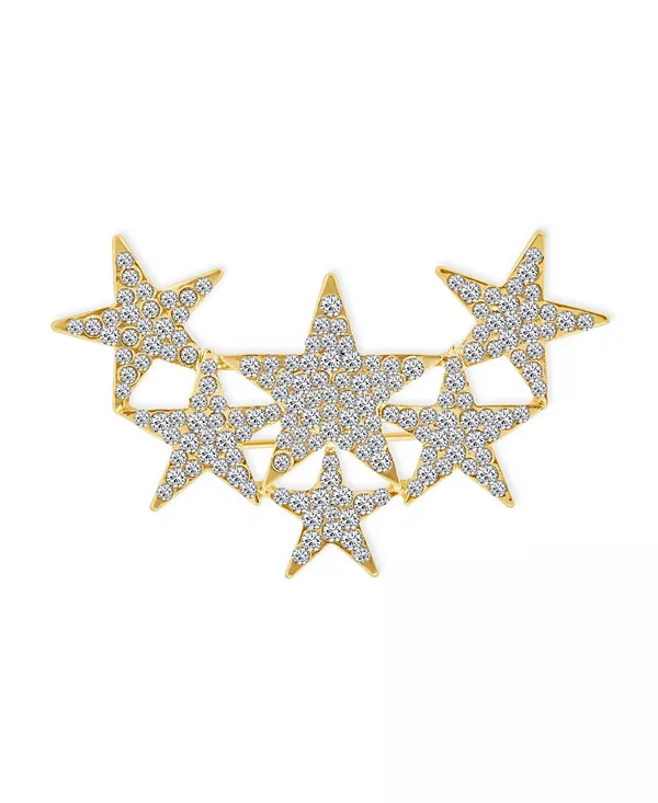 Большая брошь-булавка в виде небесной патриотической американской рок-звезды с кристаллами Bling Jewelry, gold
Большая брошь-булавка в виде небесной патриотической американской рок-звезды с кристаллами Bling Jewelry, gold