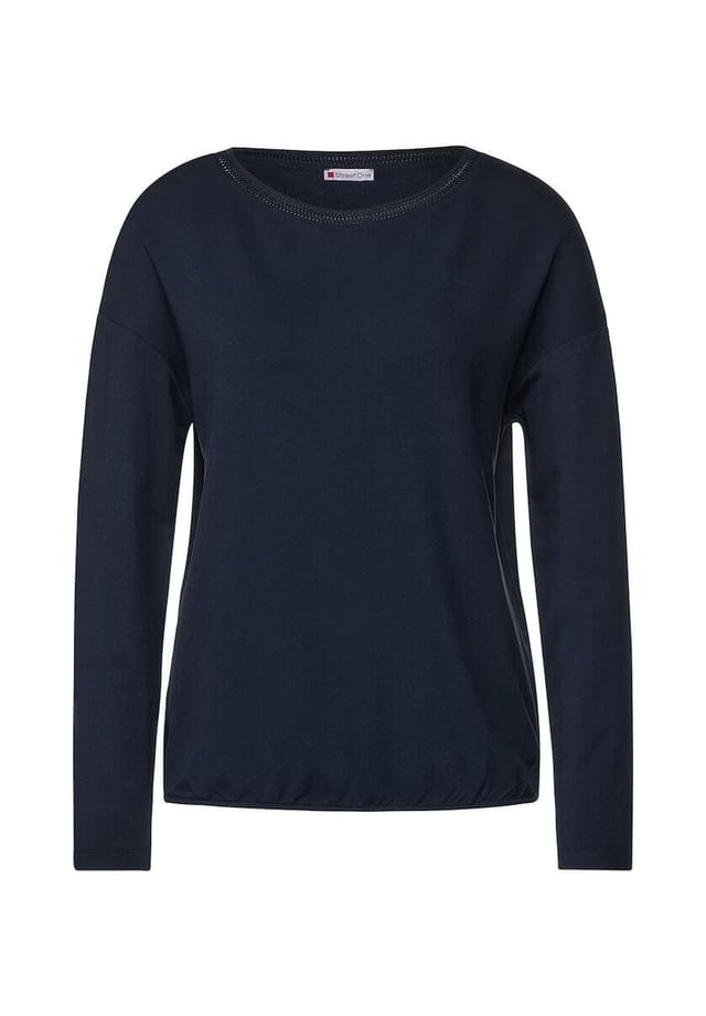 Рубашка с длинными рукавами Street One, синий 
Рубашка с длинными рукавами Street One, синий