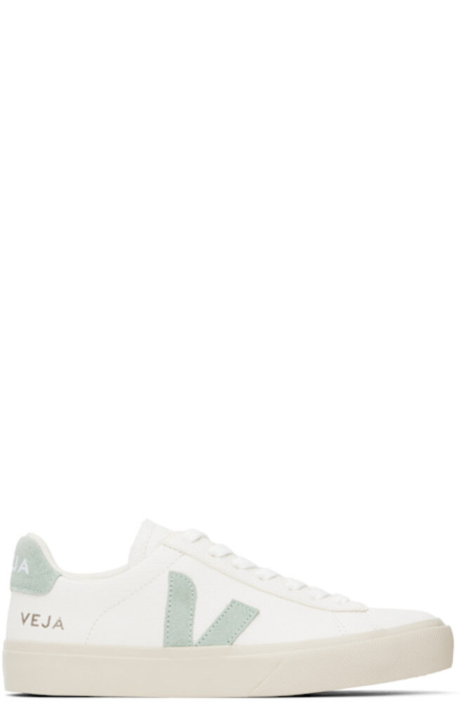 Белые и зеленые кожаные кроссовки Campo VEJA
Белые и зеленые кожаные кроссовки Campo VEJA