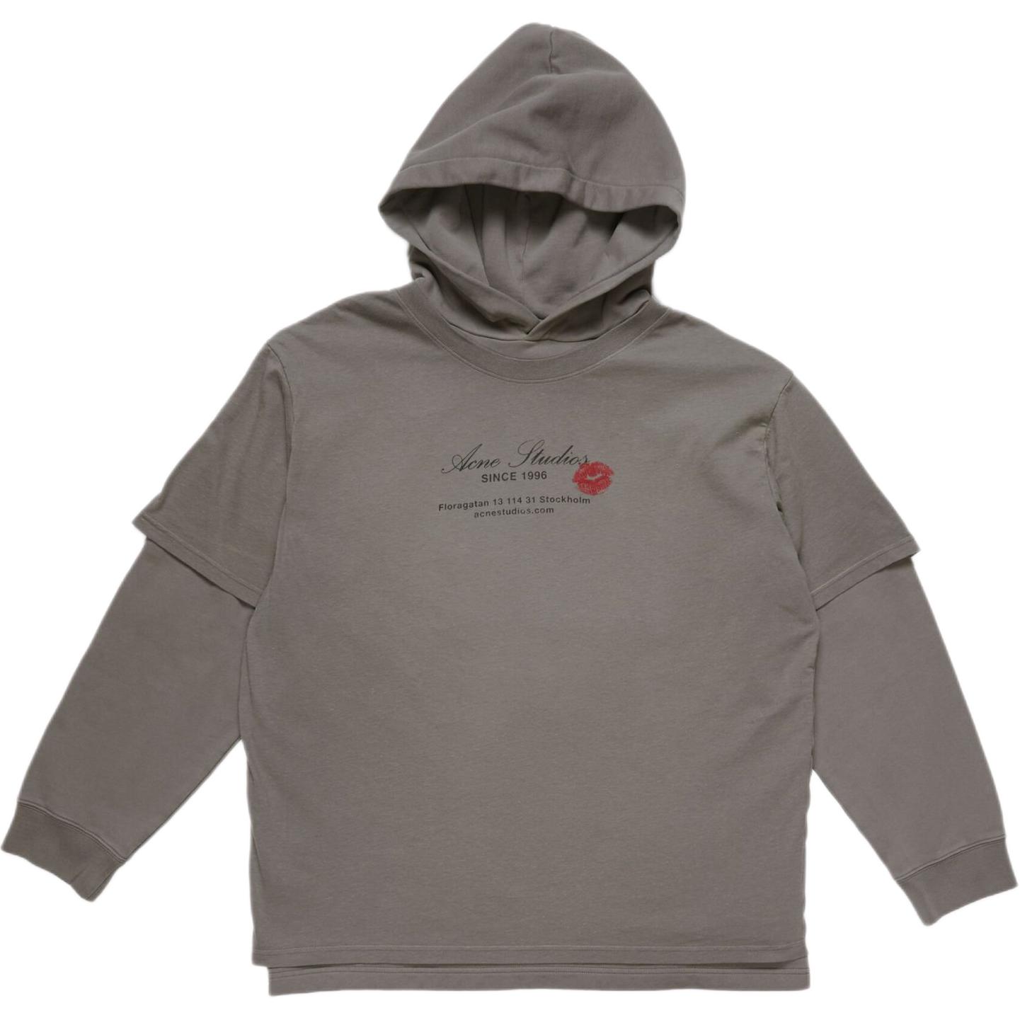 Двухслойный худи Acne Studios, серый
Двухслойный худи Acne Studios, серый