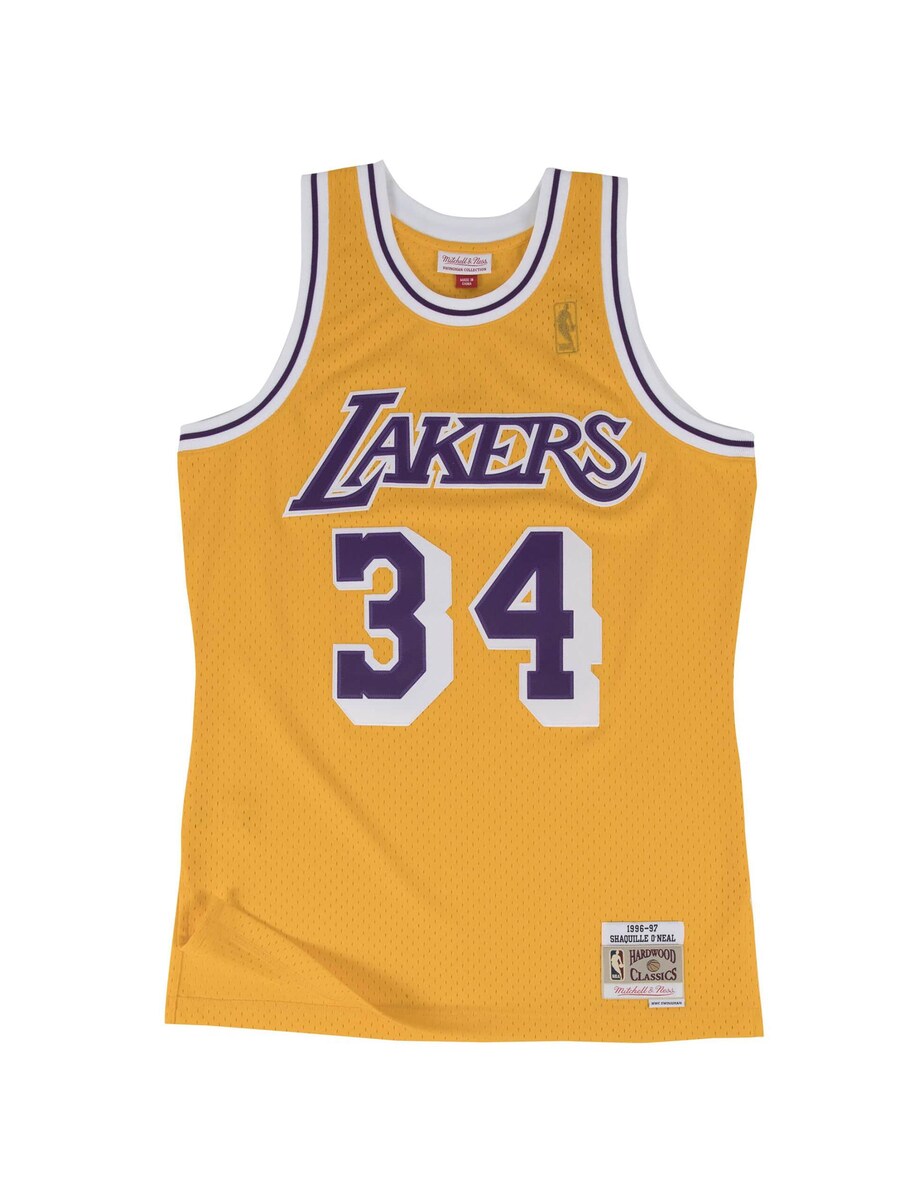 Джерси Mitchell & Ness Los Angeles Lakers Home 1996-97 Shaquille ONeal, желтый
Джерси Mitchell & Ness Los Angeles Lakers Home 1996-97 Shaquille ONeal, желтый