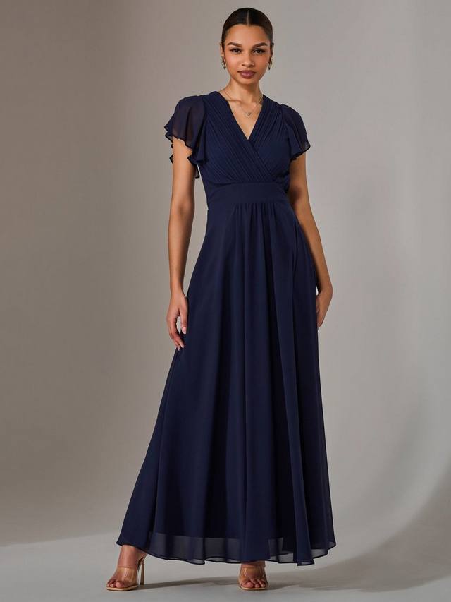 Плиссированное шифоновое макси-платье Jolie Moi, темно-синий
Плиссированное шифоновое макси-платье Jolie Moi, темно-синий