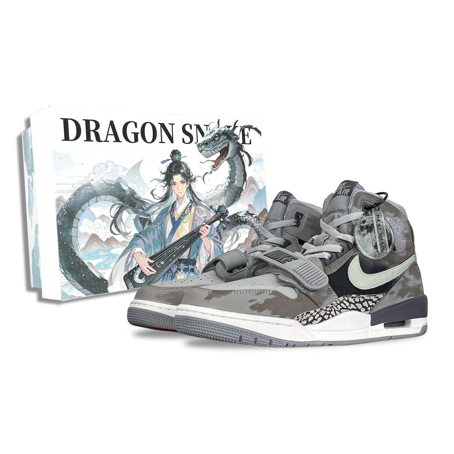 Legacy 312 Dream Realm, Moonlit Prayer, Special Box Легкие высокие винтажные баскетбольные кроссовки для мужчин Jordan, темно серый
Legacy 312 Dream Realm, Moonlit Prayer, Special Box Легкие высокие винтажные баскетбольные кроссовки для мужчин Jordan, темно серый