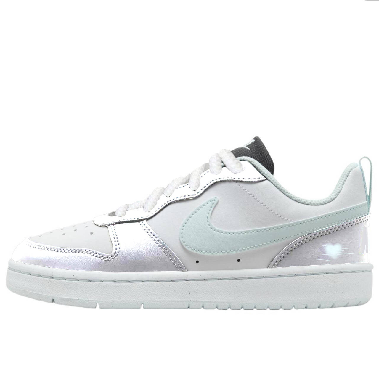 Детские кроссовки для скейтбординга Court Borough Low Recraft Bg с нескользящей подошвой для подростков Nike, мятный/серебряный
Детские кроссовки для скейтбординга Court Borough Low Recraft Bg с нескользящей подошвой для подростков Nike, мятный/серебряный