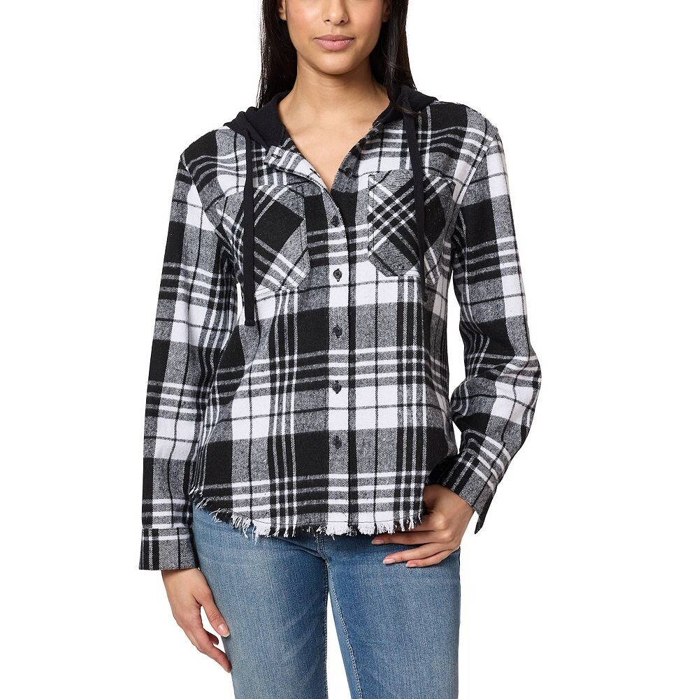 Стена для юниоровФланелевая куртка с капюшоном и цветочным принтом WallFlower, цвет Black And White Plaid
Стена для юниоровФланелевая куртка с капюшоном и цветочным принтом WallFlower, цвет Black And White Plaid