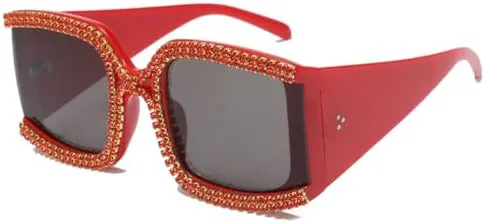 Солнцезащитные очки Oversized Cooling Crystal Sunglasses 2027 с крупной оправой, зеркальным затемнением и декоративными заклепками, для женщин MTZJH, Red
Солнцезащитные очки Oversized Cooling Crystal Sunglasses 2027 с крупной оправой, зеркальным затемнением и декоративными заклепками, для женщин MTZJH, Red