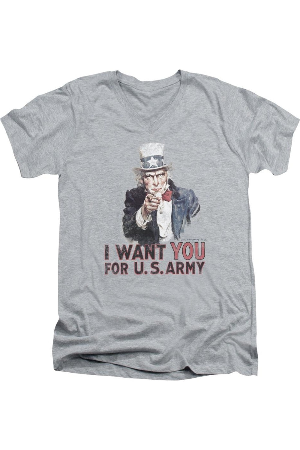 Футболка из хлопка премиум-класса с коротким рукавом и V-образным вырезом для взрослых с надписью «I Want You» от US ARMY Gildan, цвет athletic heather
Футболка из хлопка премиум-класса с коротким рукавом и V-образным вырезом для взрослых с надписью «I Want You» от US ARMY Gildan, цвет athletic heather