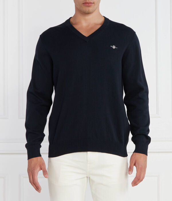 Свитер мужской Gant с v-образным вырезом, синий
Свитер мужской Gant с v-образным вырезом, синий