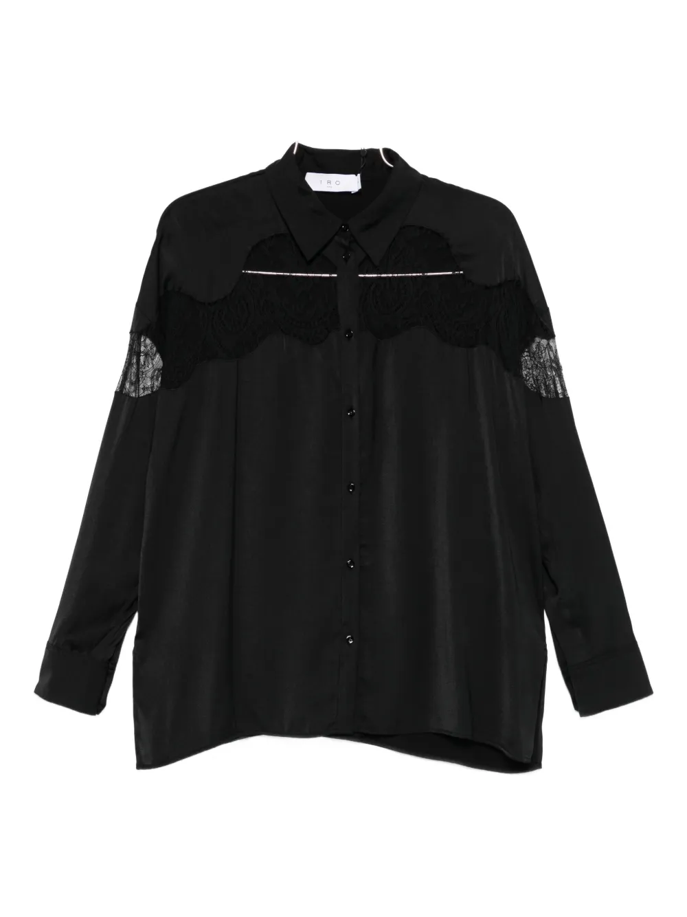 Рубашка с кружевной вставкой IRO, черный
Рубашка с кружевной вставкой IRO, черный