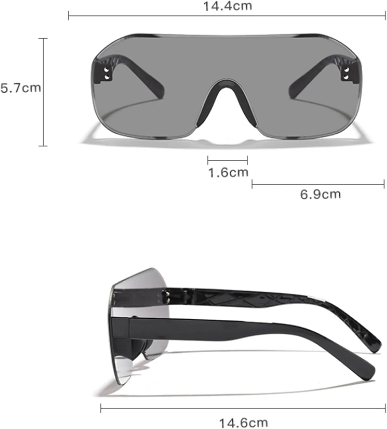 Женские солнцезащитные очки в стиле ретро без оправы, увеличенная цельная оправа, защита от УФ-излучения UV400, модные градиентные оттенки bullabulling, C1
Женские солнцезащитные очки в стиле ретро без оправы, увеличенная цельная оправа, защита от УФ-излучения UV400, модные градиентные оттенки bullabulling, C1