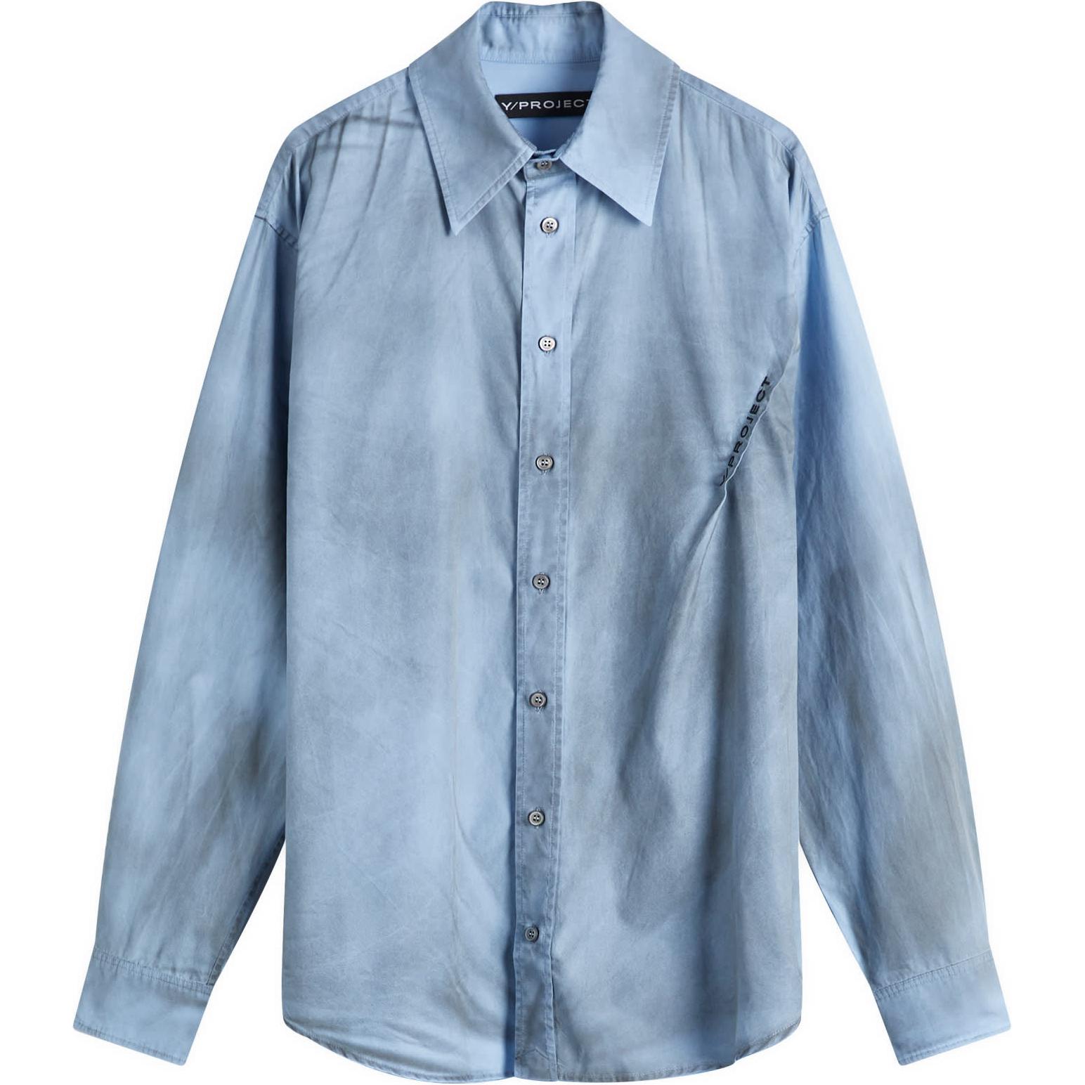 Y/Project Рубашки мужские синие с острым воротником, средней толщины, другие
Y/Project Рубашки мужские синие с острым воротником, средней толщины, другие