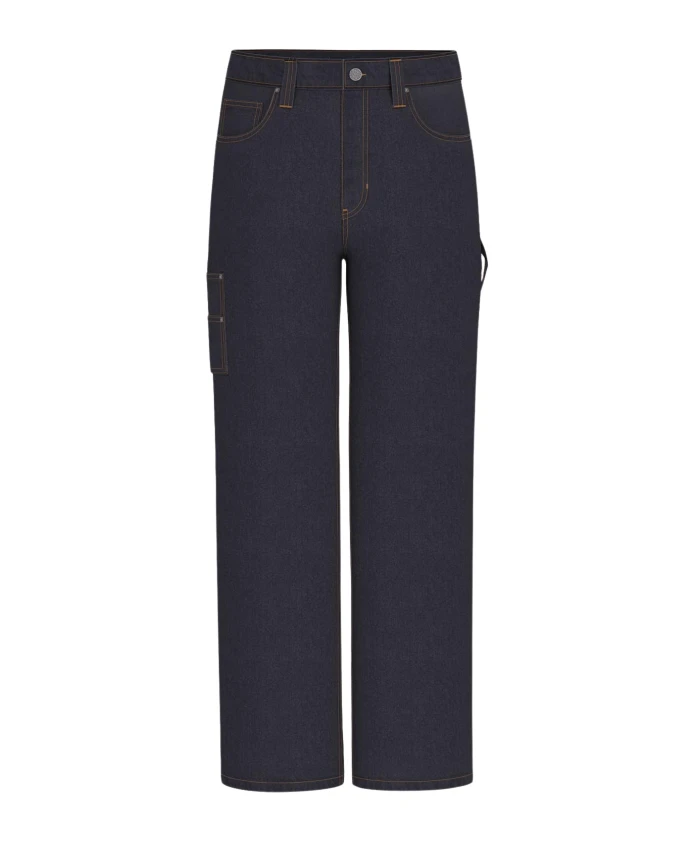 Синие джинсы свободного кроя из хлопка. Guess, синий
Синие джинсы свободного кроя из хлопка. Guess, синий