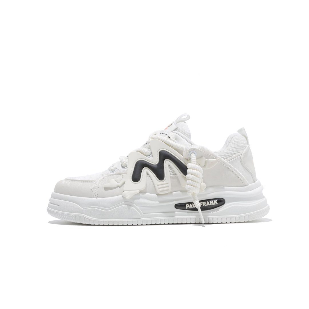 PAUL FRANK Антискользящие износостойкие низкие скейтерские кроссовки мужские белые, цвет White
PAUL FRANK Антискользящие износостойкие низкие скейтерские кроссовки мужские белые, цвет White