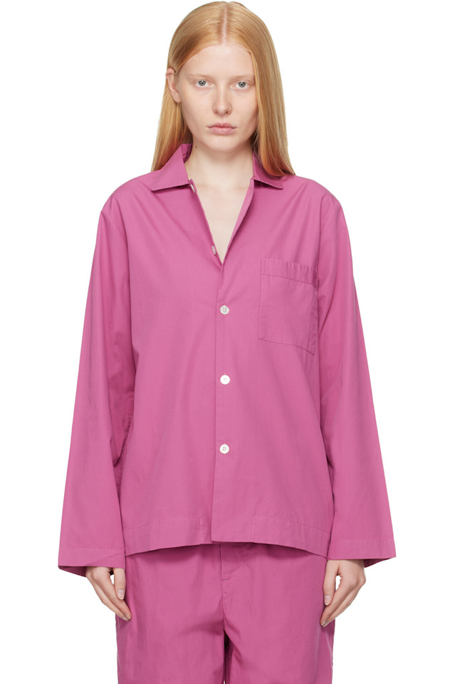 Поплиновая пижамная рубашка с длинными рукавами Tekla, цвет lingonberry
Поплиновая пижамная рубашка с длинными рукавами Tekla, цвет lingonberry