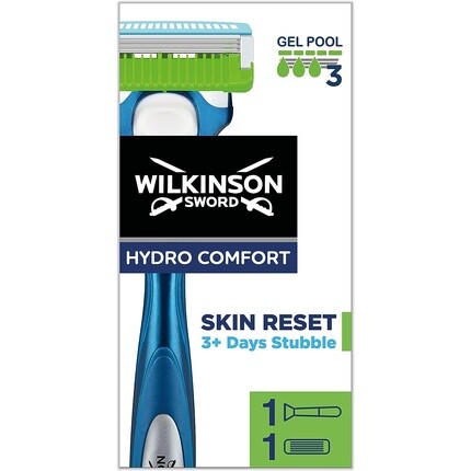 Обычная ручка для бритвы Hydro Comfort для мужчин + 1 стержень для лезвия, Wilkinson Sword
Обычная ручка для бритвы Hydro Comfort для мужчин + 1 стержень для лезвия, Wilkinson Sword