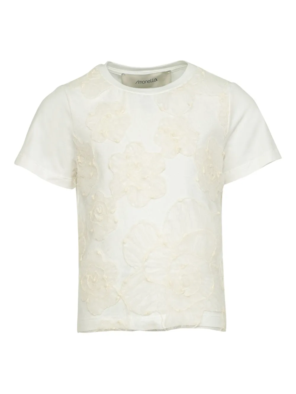 Футболка с цветочными аппликациями Simonetta, белый
Футболка с цветочными аппликациями Simonetta, белый