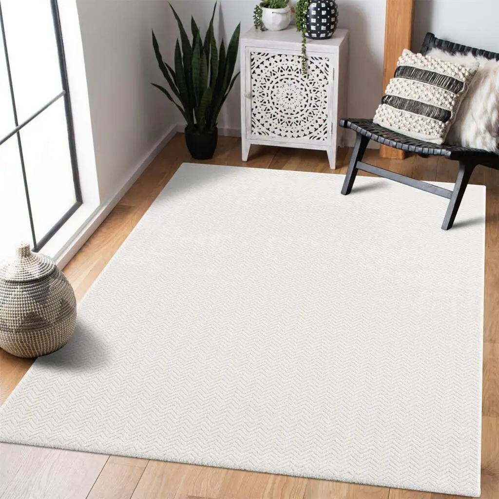 Ковер Carpet City "Fancy", прямоугольный, короткий ворс, однотонный, 3D эффект, зигзаг 140х200 см, белый
Ковер Carpet City "Fancy", прямоугольный, короткий ворс, однотонный, 3D эффект, зигзаг 140х200 см, белый