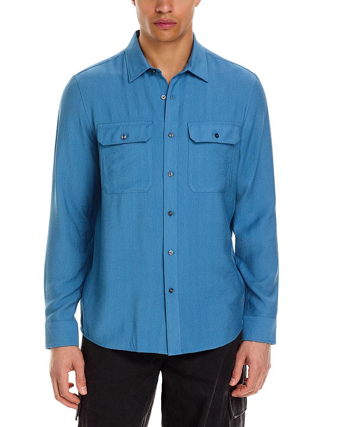 Классическая рубашка из крепа Michael Kors, синий
Классическая рубашка из крепа Michael Kors, синий