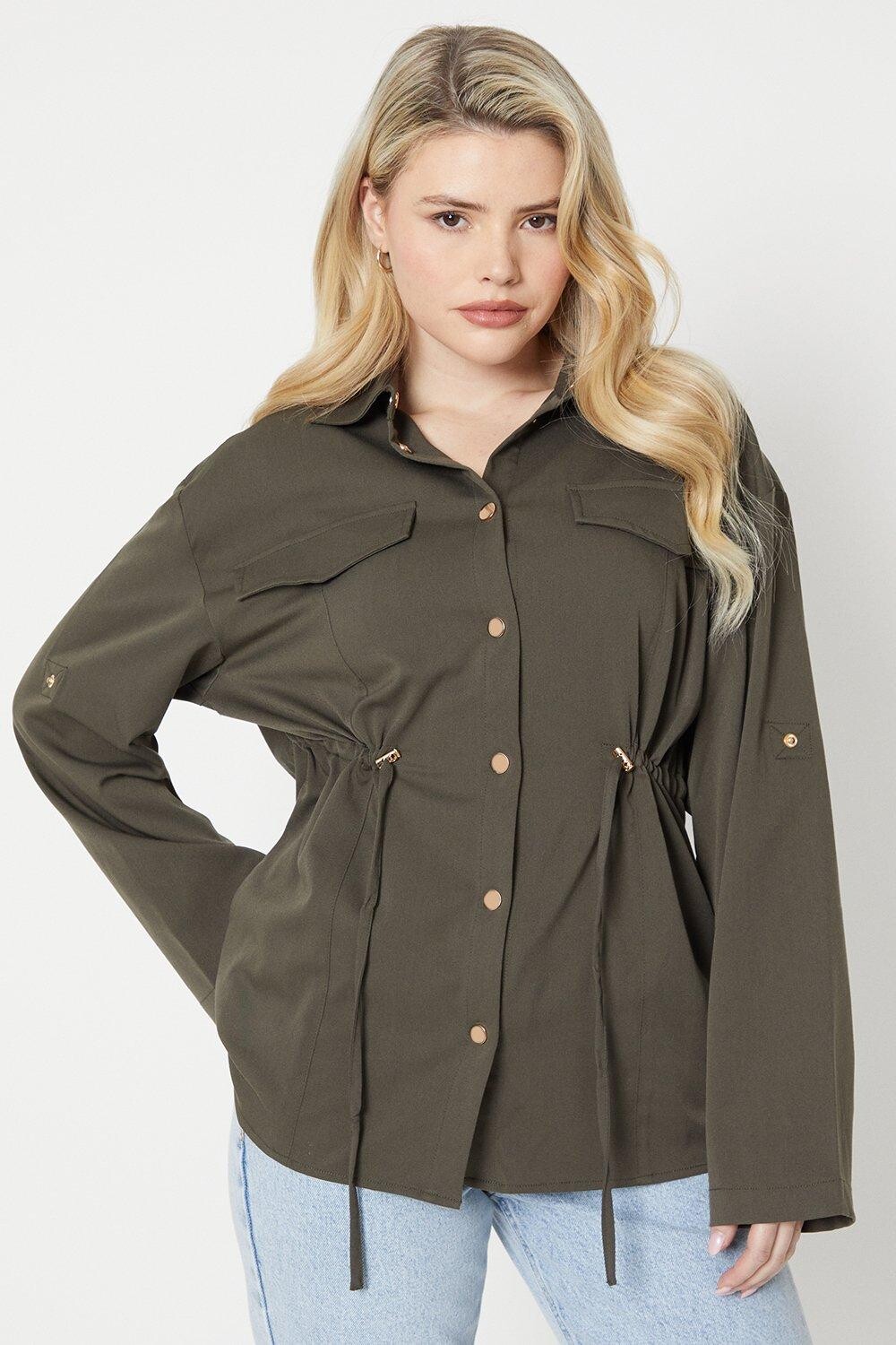 Поясная куртка на шнурке Dorothy Perkins, хаки
Поясная куртка на шнурке Dorothy Perkins, хаки