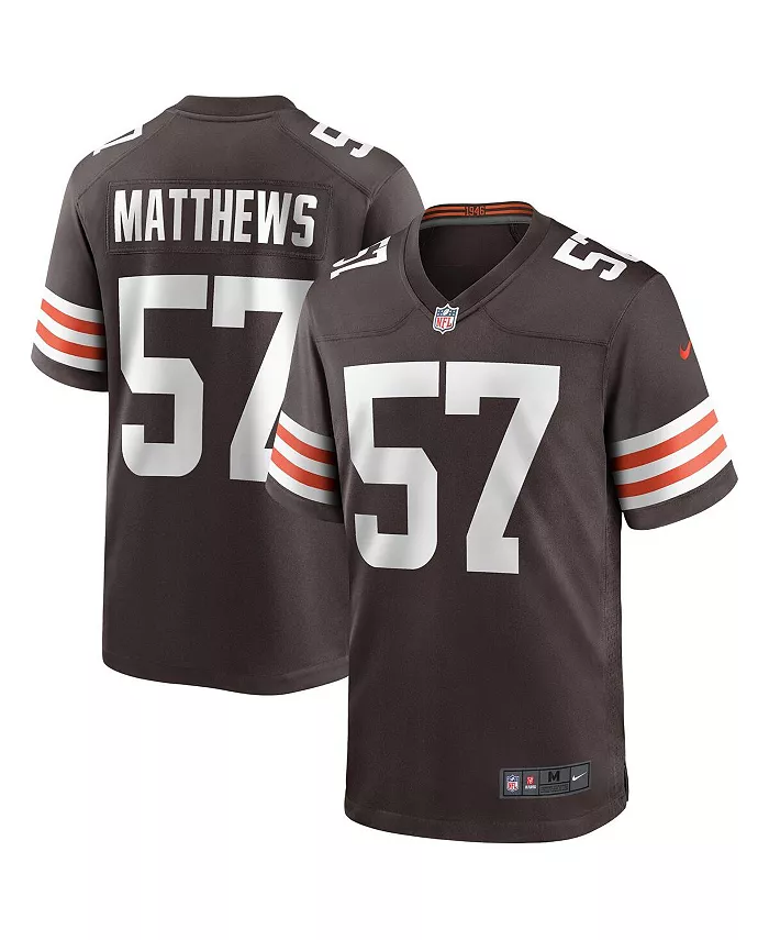 Мужская игровая футболка Clay Matthews в коричневом цвете Cleveland Browns (игрок на пенсии) Nike
Мужская игровая футболка Clay Matthews в коричневом цвете Cleveland Browns (игрок на пенсии) Nike