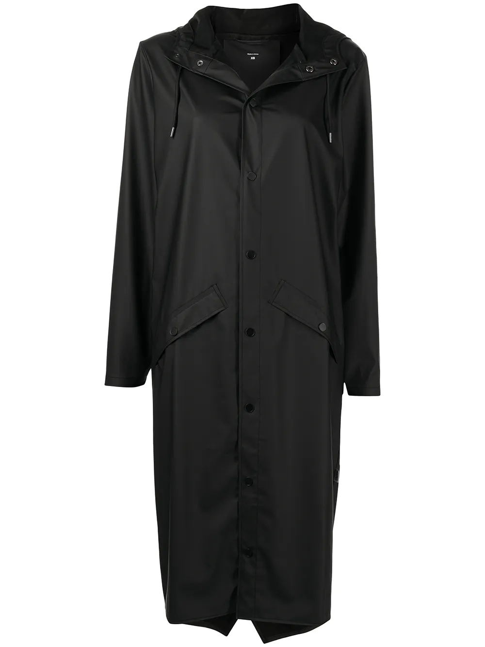 Плащ Longer с капюшоном и кулиской Rains, черный
Плащ Longer с капюшоном и кулиской Rains, черный