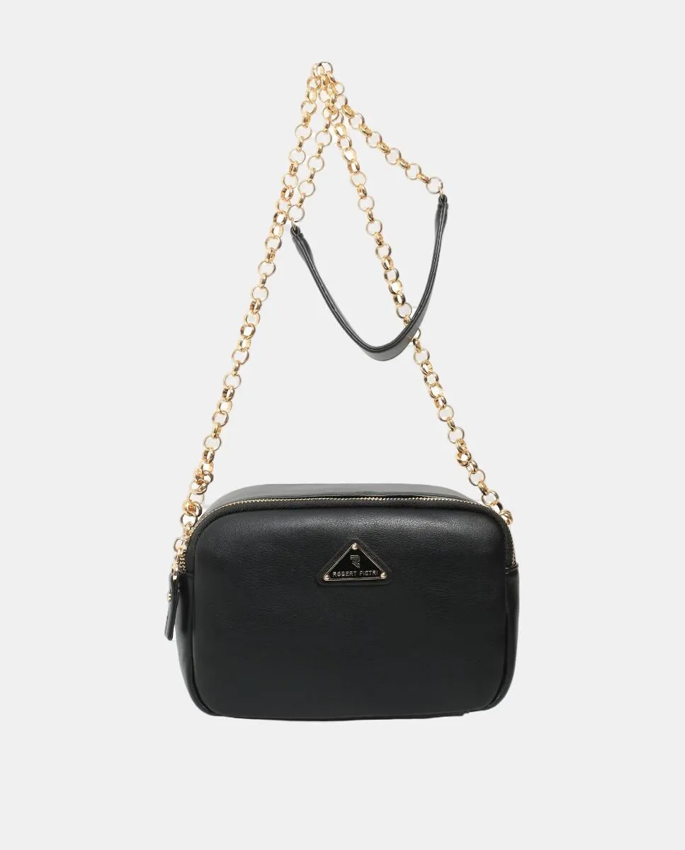 Сумка через плечо из искусственной кожи на молнии и ручке-цепочке Robert Pietri, черный
Сумка через плечо из искусственной кожи на молнии и ручке-цепочке Robert Pietri, черный