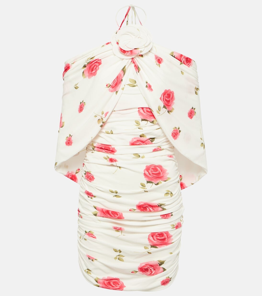 Мини-платье с воротником халтер и сборками Magda Butrym, мультиколор
Мини-платье с воротником халтер и сборками Magda Butrym, мультиколор