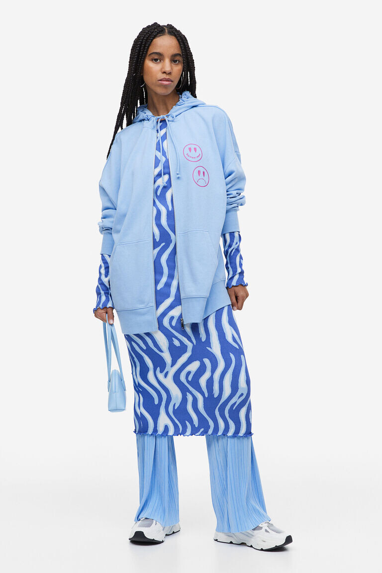 Облегающее платье в рубчик H&M, синий
Облегающее платье в рубчик H&M, синий