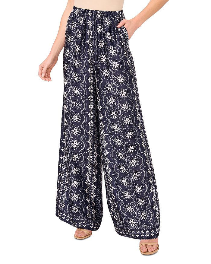 Широкие брюки с принтом CeCe, синий
Широкие брюки с принтом CeCe, синий