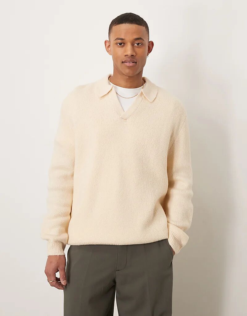 Свободное трикотажное поло ASOS DESIGN с начесом в овсяном цвете
Свободное трикотажное поло ASOS DESIGN с начесом в овсяном цвете