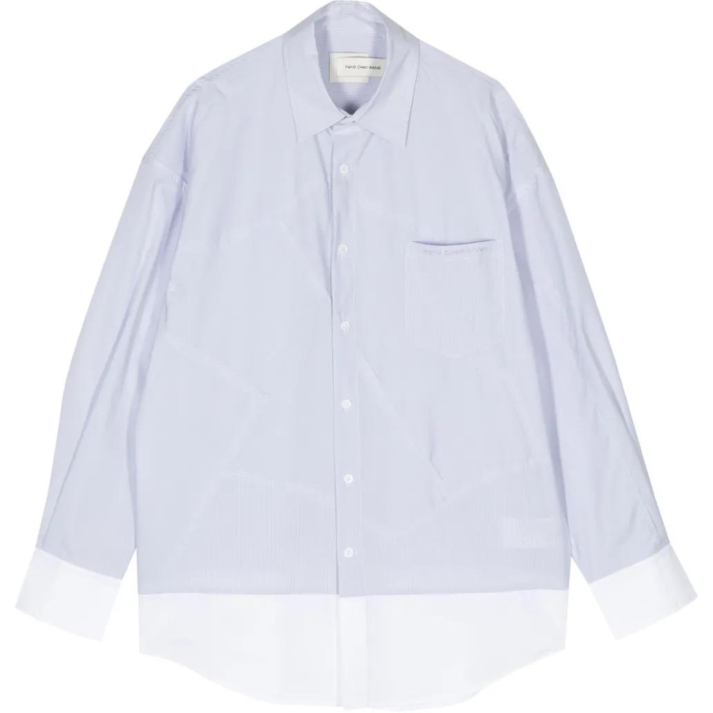 Рубашка с вышитым логотипом в стиле пэчворк Feng Chen Wang, светло-голубой
Рубашка с вышитым логотипом в стиле пэчворк Feng Chen Wang, светло-голубой