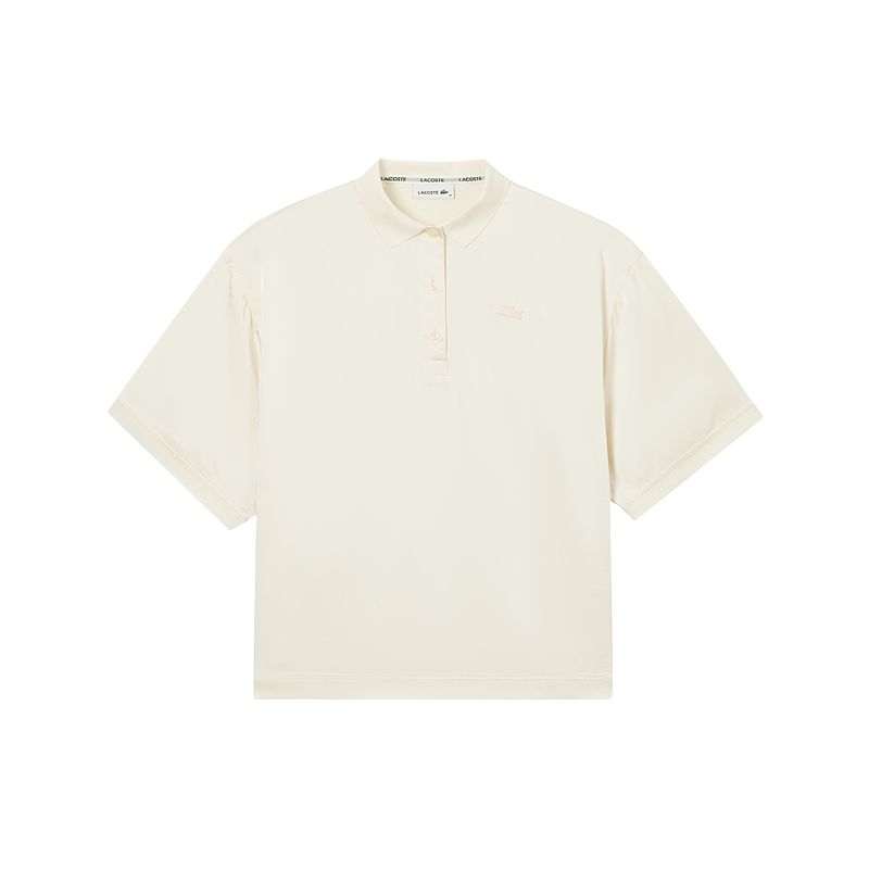 Поло с логотипом на заплатке LACOSTE, кремовый
Поло с логотипом на заплатке LACOSTE, кремовый