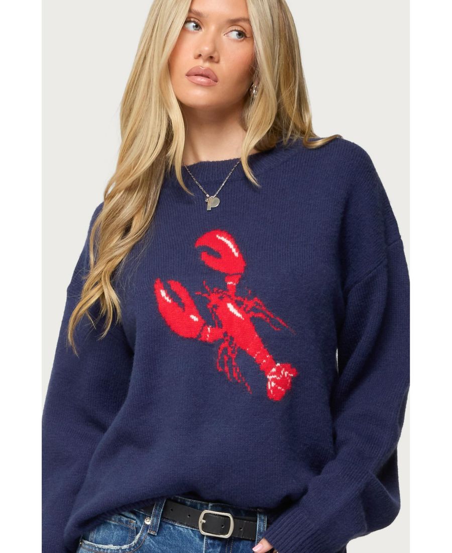 Женский вязаный свитер Don't Be Shellfish Edikted, Navy
Женский вязаный свитер Don't Be Shellfish Edikted, Navy