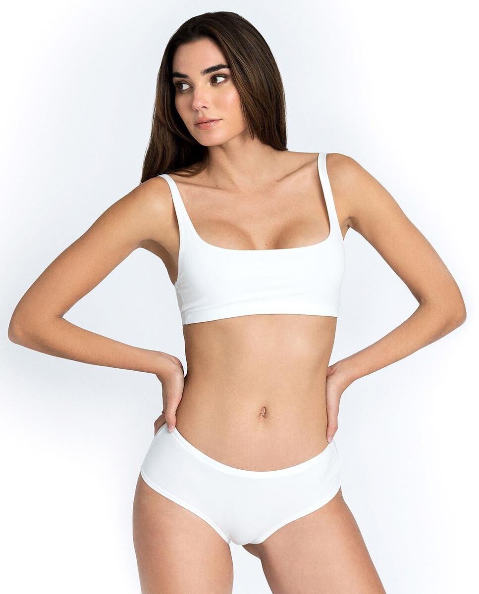 Однотонные трусики-хипстеры из органического хлопка Bread & Boxers, белый
Однотонные трусики-хипстеры из органического хлопка Bread & Boxers, белый