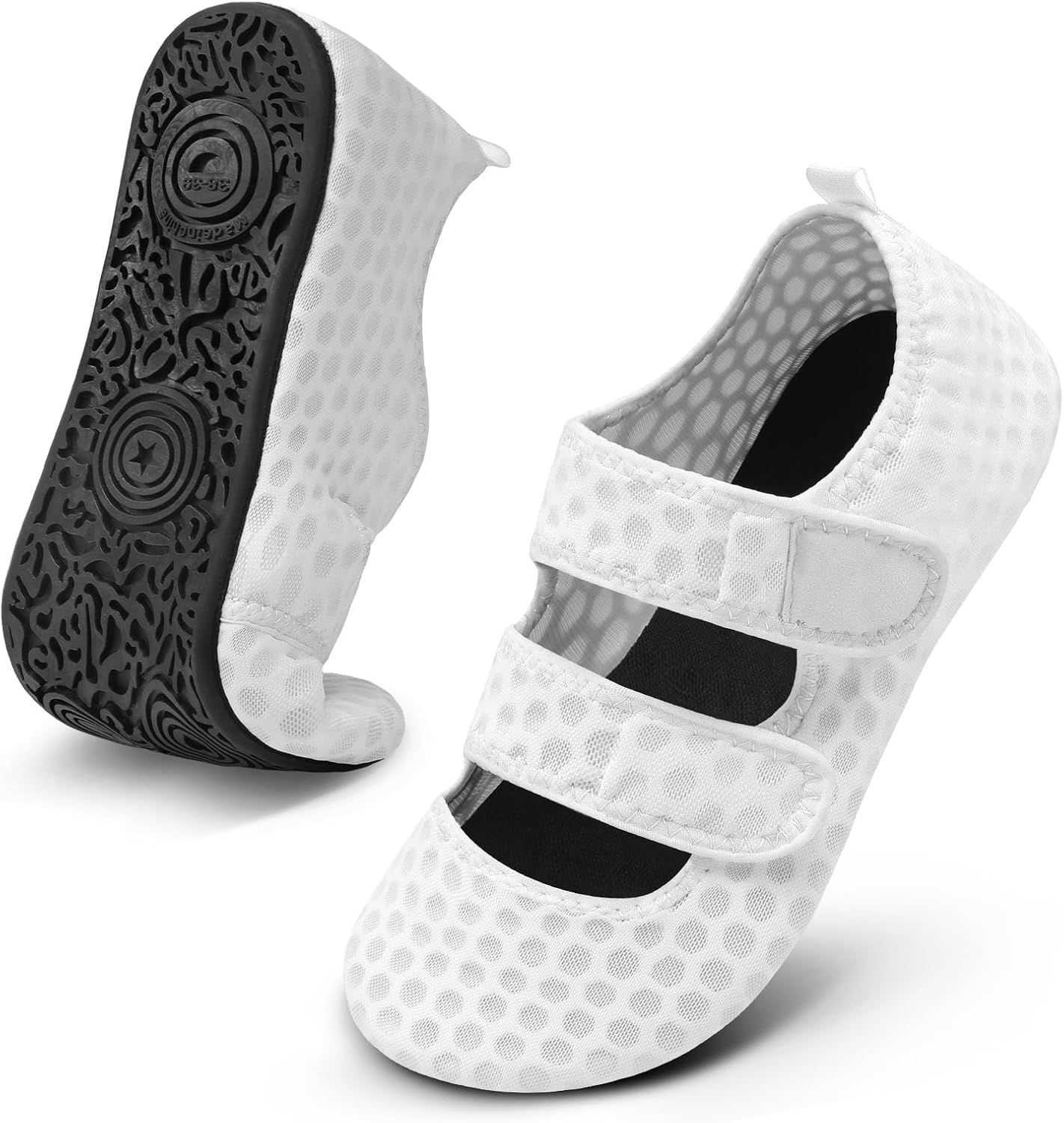 Обувь для воды Barerun для женщин и мужчин, широкая, пляжная, плавательная, аквааэробика, быстросохнущие, для бассейна, реки, моря, сандалии, нескользящие, белый
Обувь для воды Barerun для женщин и мужчин, широкая, пляжная, плавательная, аквааэробика, быстросохнущие, для бассейна, реки, моря, сандалии, нескользящие, белый