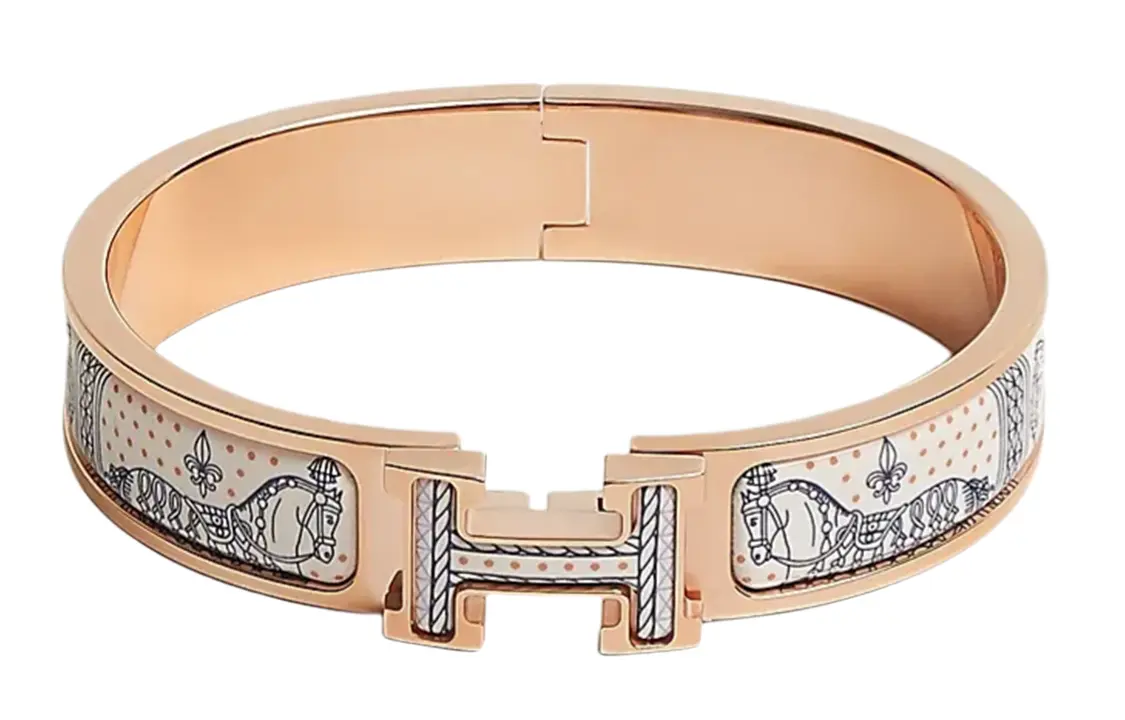 HERMES Эмалевые браслеты для женщин Rose Gold
HERMES Эмалевые браслеты для женщин Rose Gold