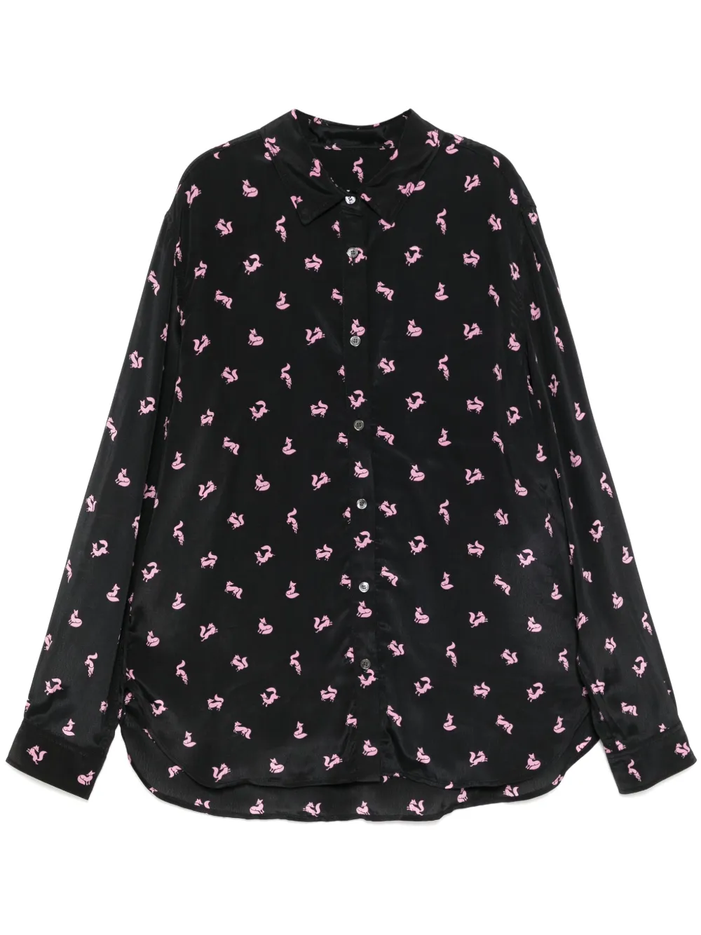 Рубашка на пуговицах Maison Kitsuné, черный
Рубашка на пуговицах Maison Kitsuné, черный