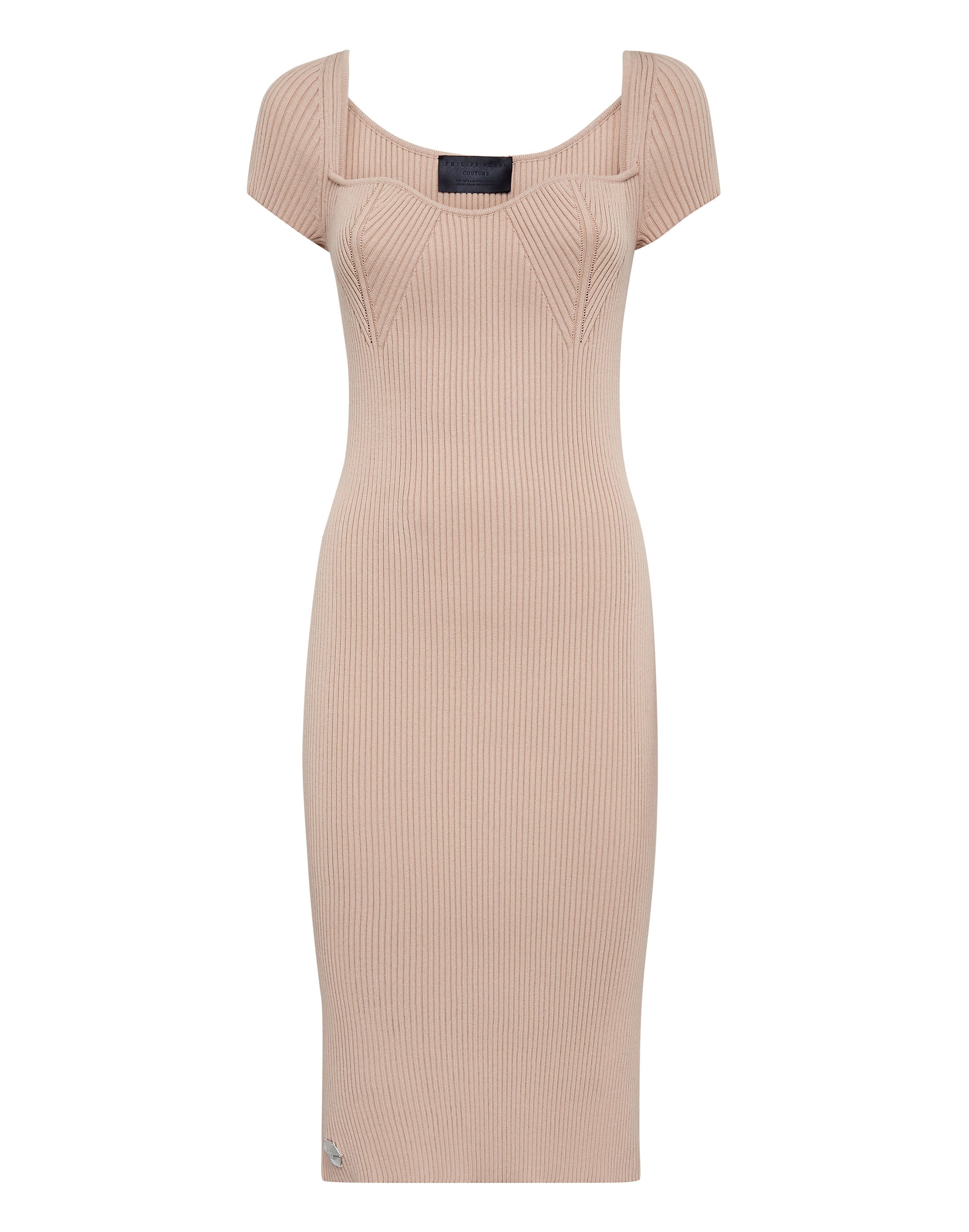 Вязаное платье миди PHILIPP PLEIN, бежевый
Вязаное платье миди PHILIPP PLEIN, бежевый